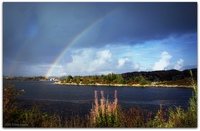 Regnbuer i Sårevågen 17. august 2014.